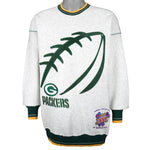 NFL (Legend) - Green Bay Packers Crew Neck Sweatshirt 1990s Large Vintage Retro Football
