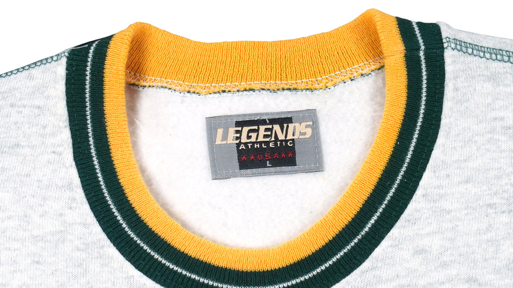NFL (Legend) - Green Bay Packers Crew Neck Sweatshirt 1990s Large Vintage Retro