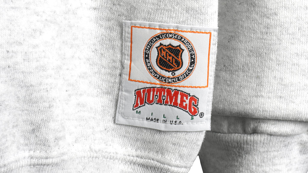 NHL (Nutmeg) - Chicago Blackhawks Crew Neck Sweatshirt 1990s Large Vintage Retro