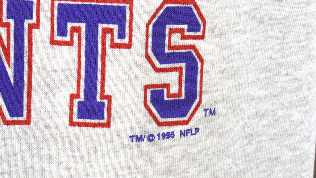 NFL (Logo 7) - New York Giants Spell-Out Sweatshirt 1995 XX-Large Vintage Retro Football