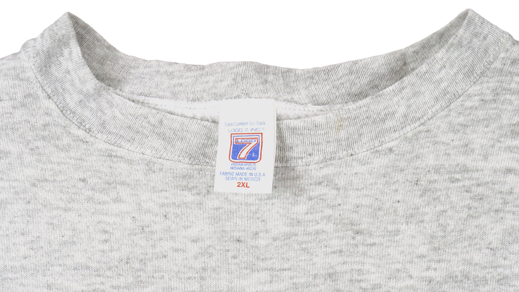 NFL (Logo 7) - New York Giants Spell-Out Sweatshirt 1995 XX-Large Vintage Retro