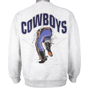 NFL (Nutmeg) - Dallas Cowboys Big Logo Spell-Out Sweatshirt 1993 Large vintage Retro Football