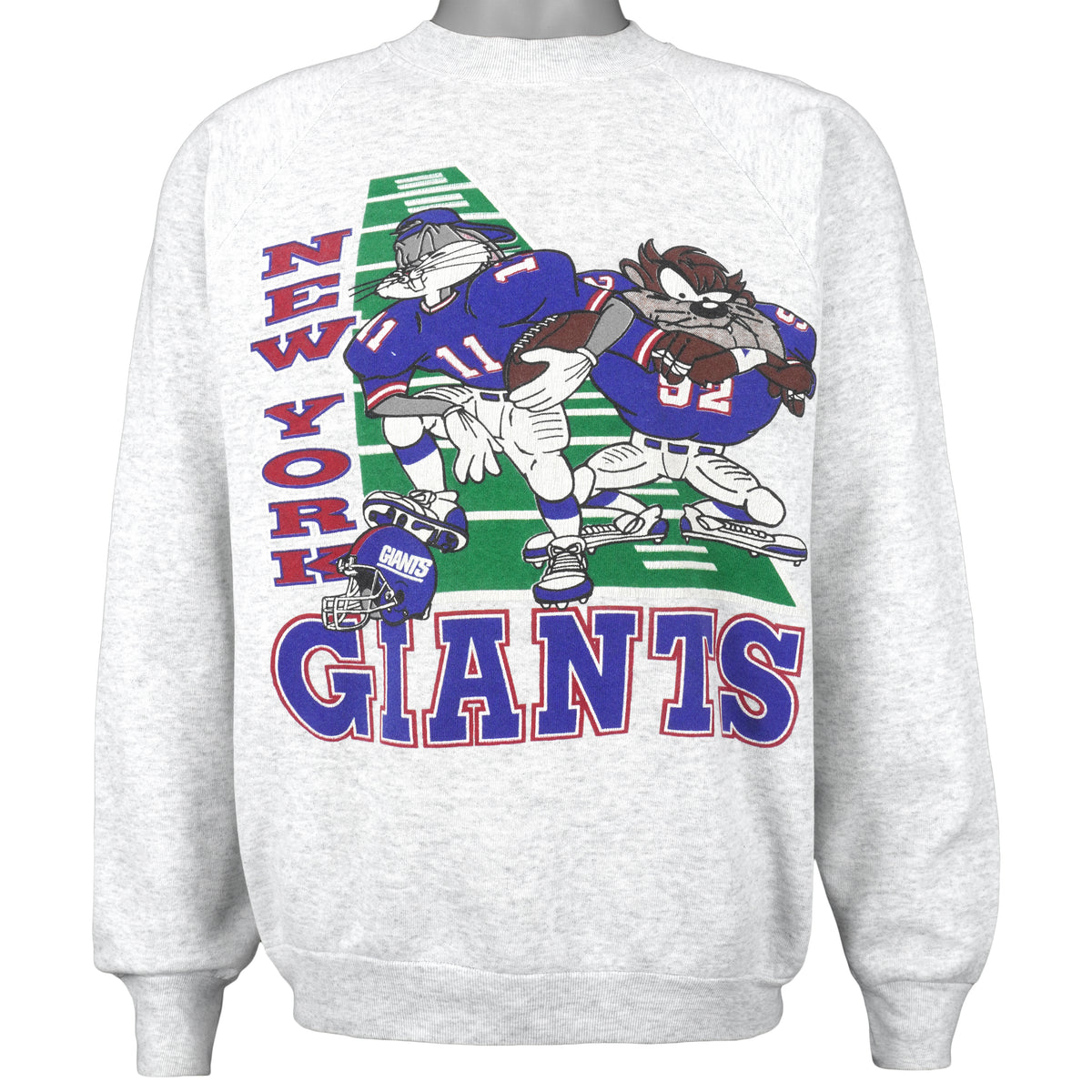 NFL - New York Giants X Looney Tunes Crew Neck Sweatshirt 1990s Large Vintage Retro Football