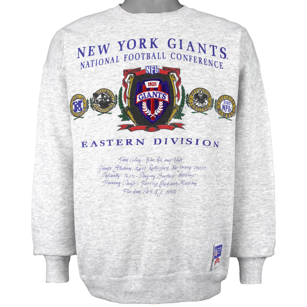 NFL (Nutmeg) - New York Giants Crew Neck Sweatshirt 1990s X-Large Vintage Retro Football