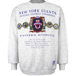 NFL (Nutmeg) - New York Giants Crew Neck Sweatshirt 1990s X-Large Vintage Retro Football