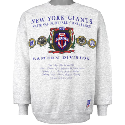 NFL (Nutmeg) - New York Giants Crew Neck Sweatshirt 1990s X-Large