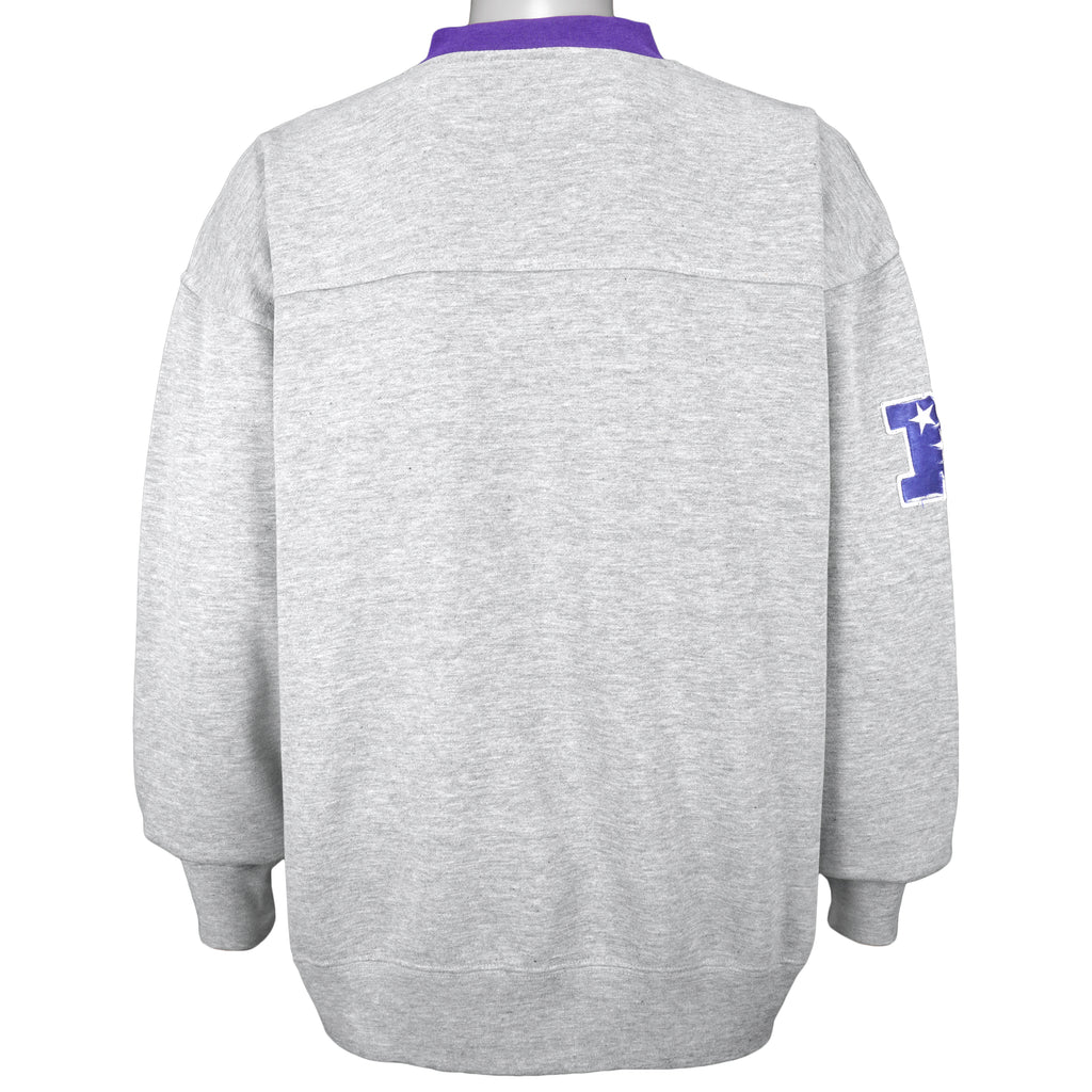 NFL (Lee) - Minnesota Vikings Embroidered Crew Neck Sweatshirt 1990s X-Large Vintage Retro Football