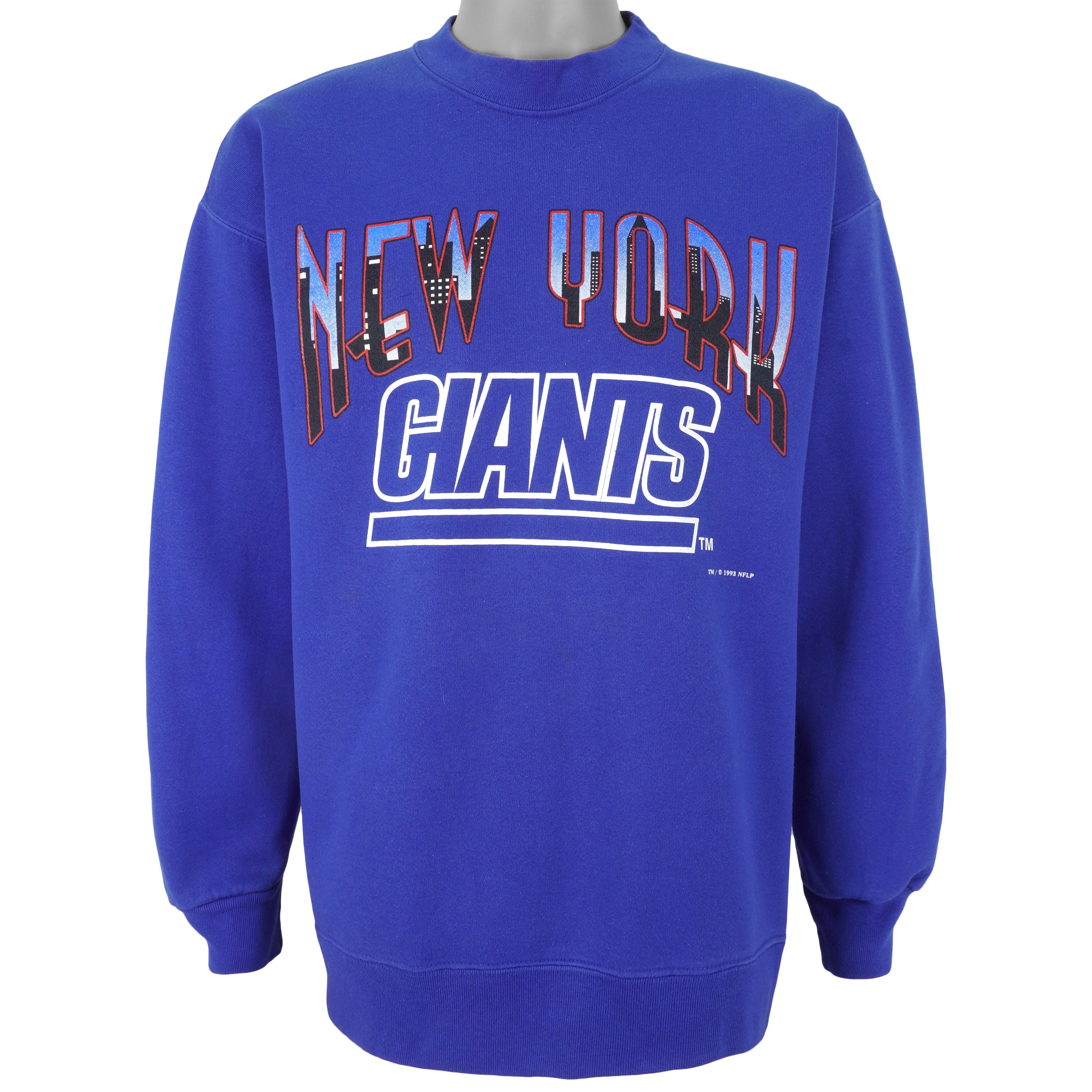 NFL (Nutmeg) - New York Giants Crew Neck Sweatshirt 1993 X-Large Vintage Retro Football
