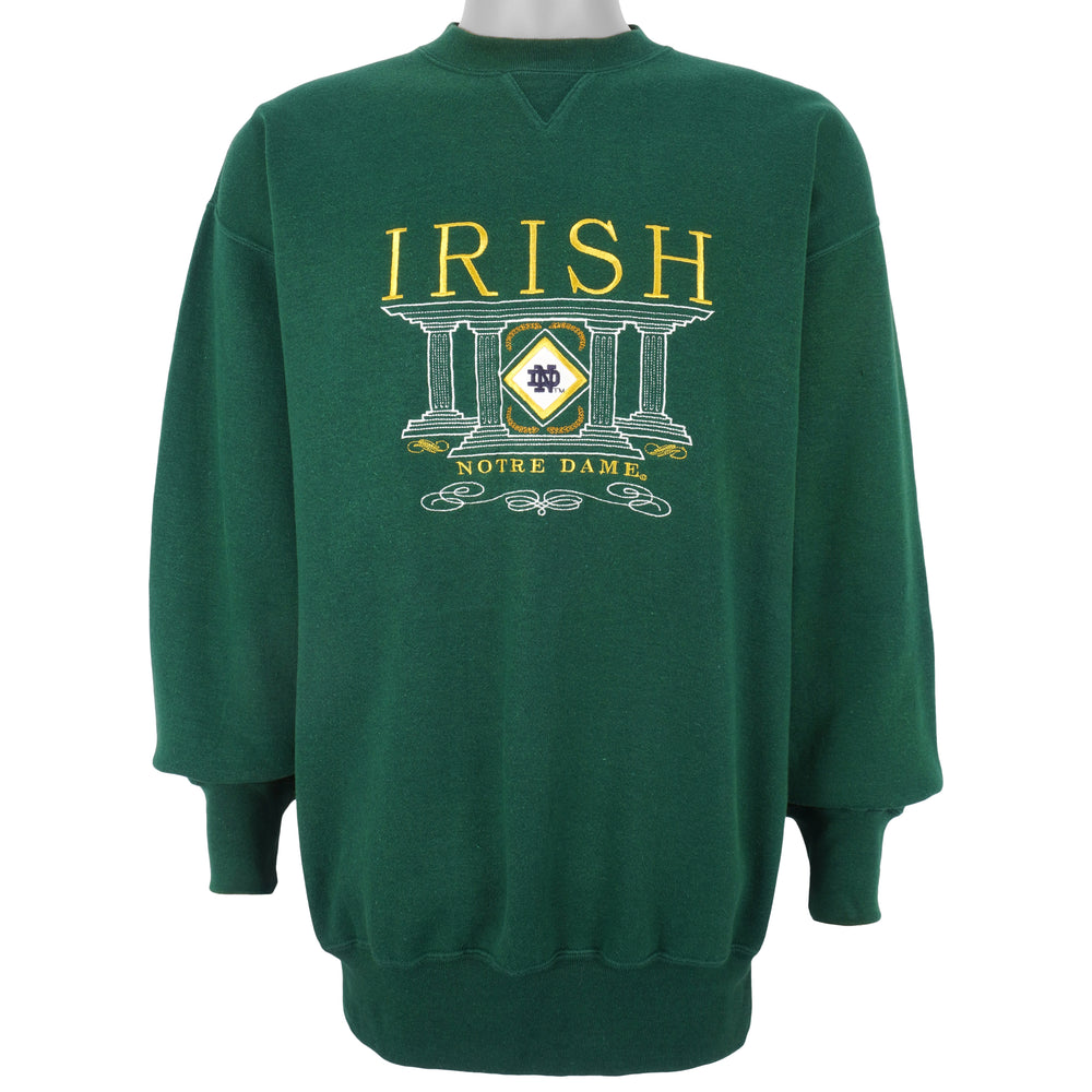 NCAA (Mid West) - Notre Dame Fighting Irish Sweatshirt 1990s Large Vintage Retro Football College