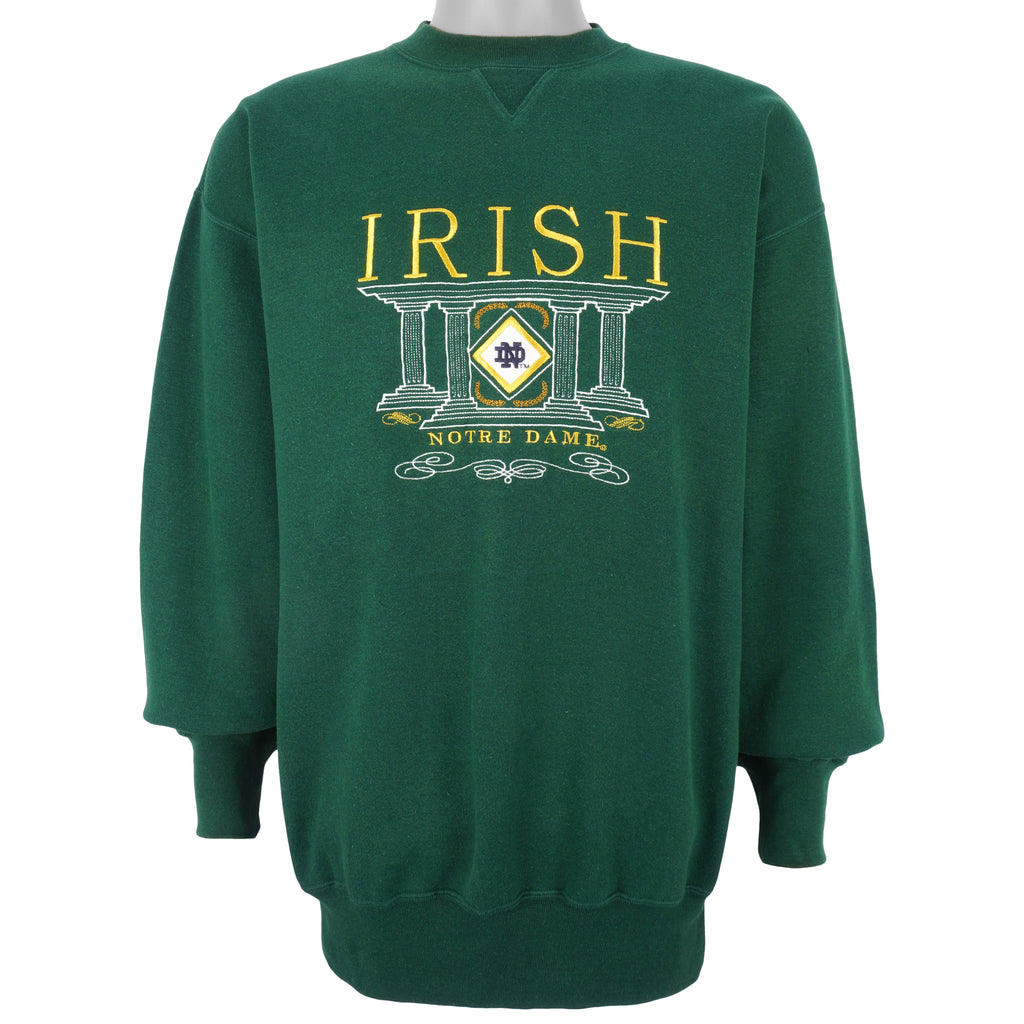 NCAA (Mid West) - Notre Dame Fighting Irish Sweatshirt 1990s Large Vintage Retro Football College