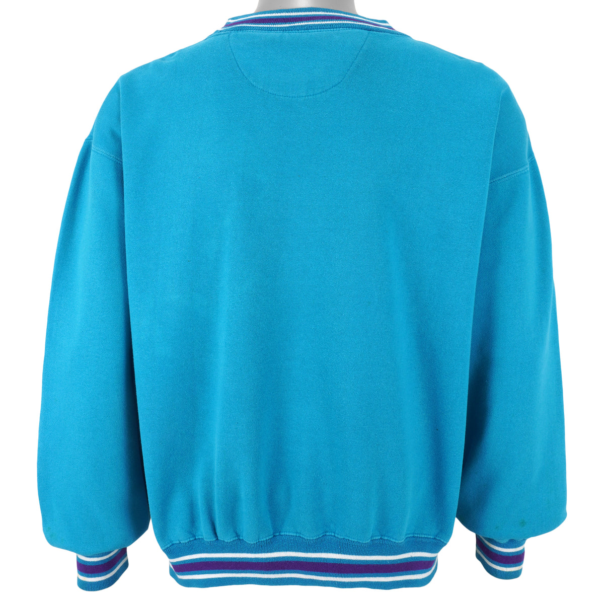 NBA (Logo Athletic) - Charlotte Hornets Crew Neck Sweatshirt 1990s X-Large Vintage Retro Basketball