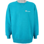 Champion - Blue Classic Crew Neck Sweatshirt 1990s X-Large Vintage Retro