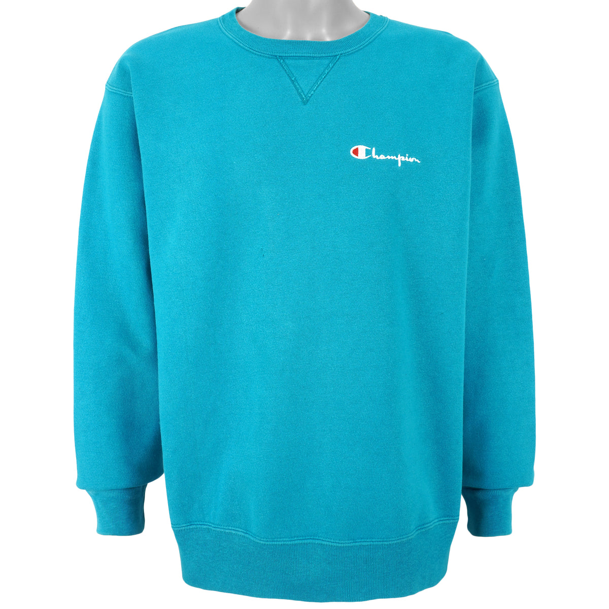 Champion - Blue Classic Crew Neck Sweatshirt 1990s X-Large Vintage Retro