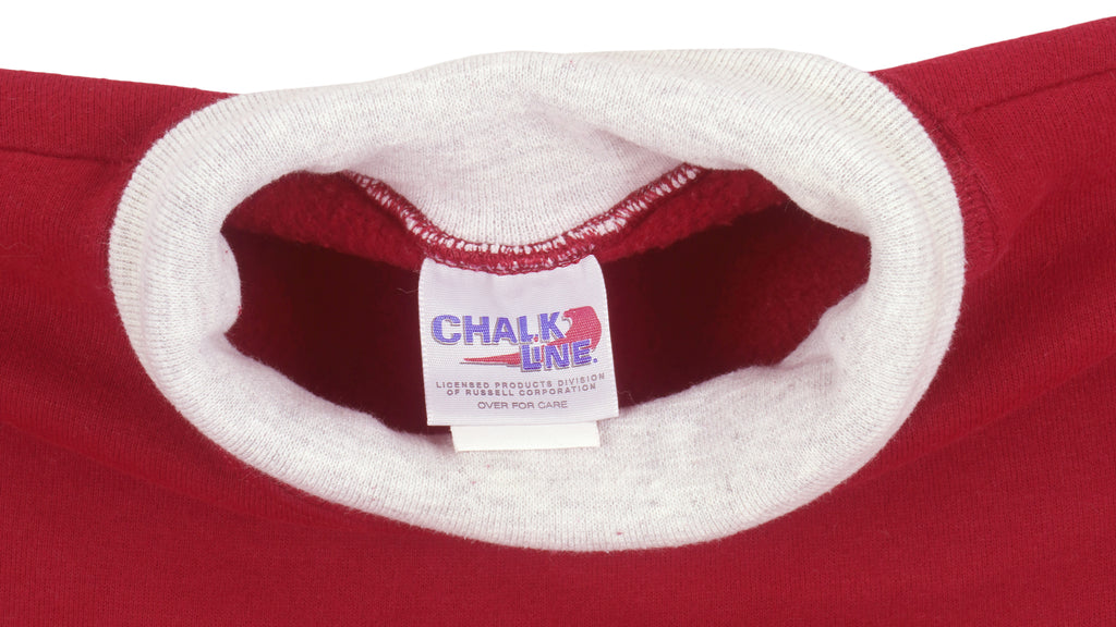 NFL (Chalk Line) - San Francisco 49ers Spell-Out Sweatshirt 1990s Large Vintage Retro Football