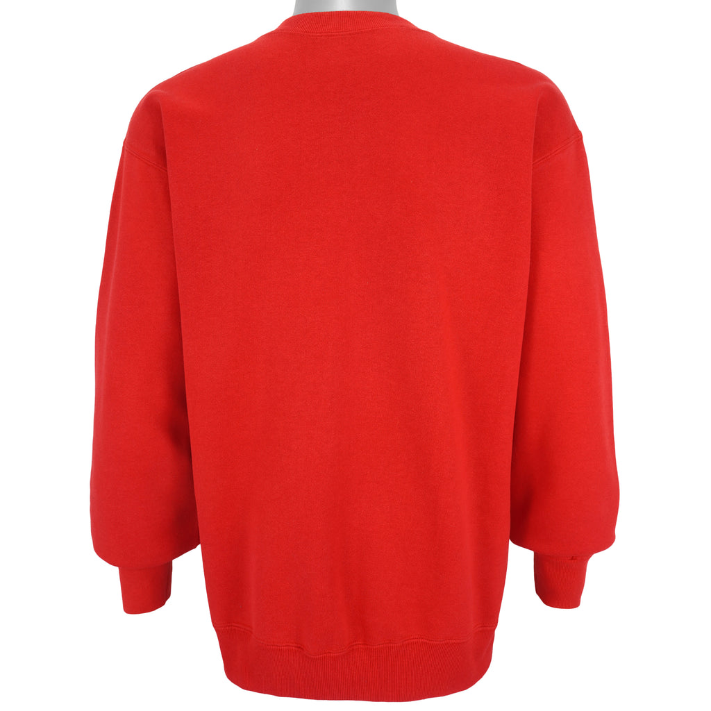 NFL (Nutmeg) - San Francisco 49ers Spell-Out Sweatshirt 1990s Large Vintage Retro
