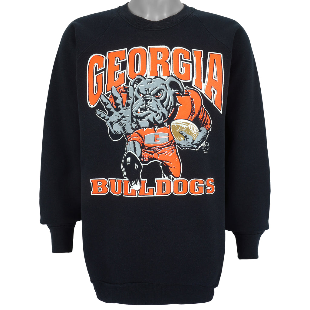 NCAA - Georgia Bulldogs Crew Neck Sweatshirt 1990s X-Large Vintage Retro Football College