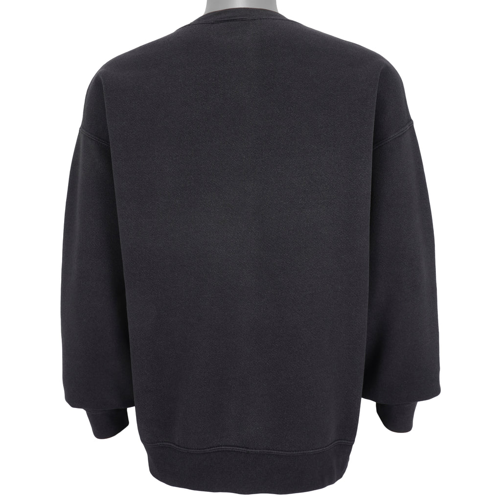 NFL (Lee) - Oakland Raiders Big Logo Crew Neck Sweatshirt 1990s Large Vintage Retro Football