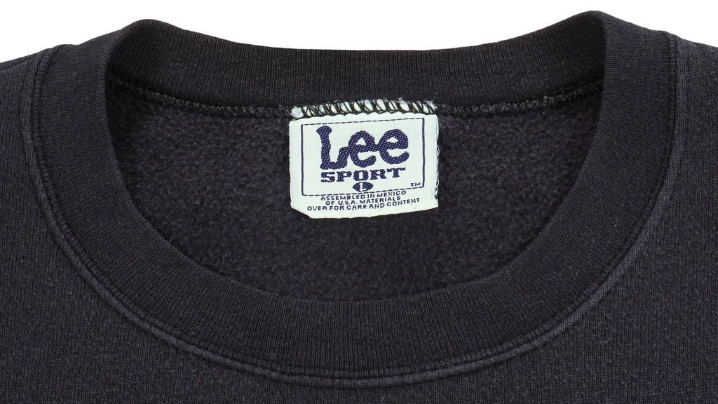 NFL (Lee) - Oakland Raiders Big Logo Crew Neck Sweatshirt 1990s Large Vintage Retro Football