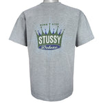Stussy - King Size Deluxe Grey T-Shirt 1995 Large
