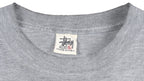 Stussy - Grey Deluxe Spell-Out T-Shirt 1990s Large Vintage Retro