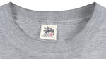 Stussy - Grey Deluxe Spell-Out T-Shirt 1990s Large Vintage Retro