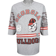 NCAA (Long Gone) - Georgia Bulldogs Spell-Out T-Shirt 1990s Large Vintage Retro Football College