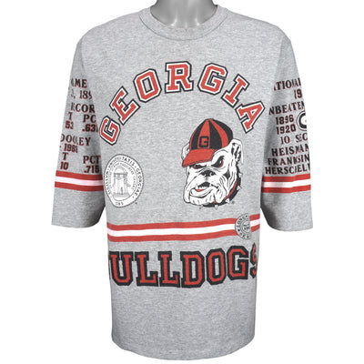 NCAA (Long Gone) - Georgia Bulldogs Spell-Out T-Shirt 1990s Large