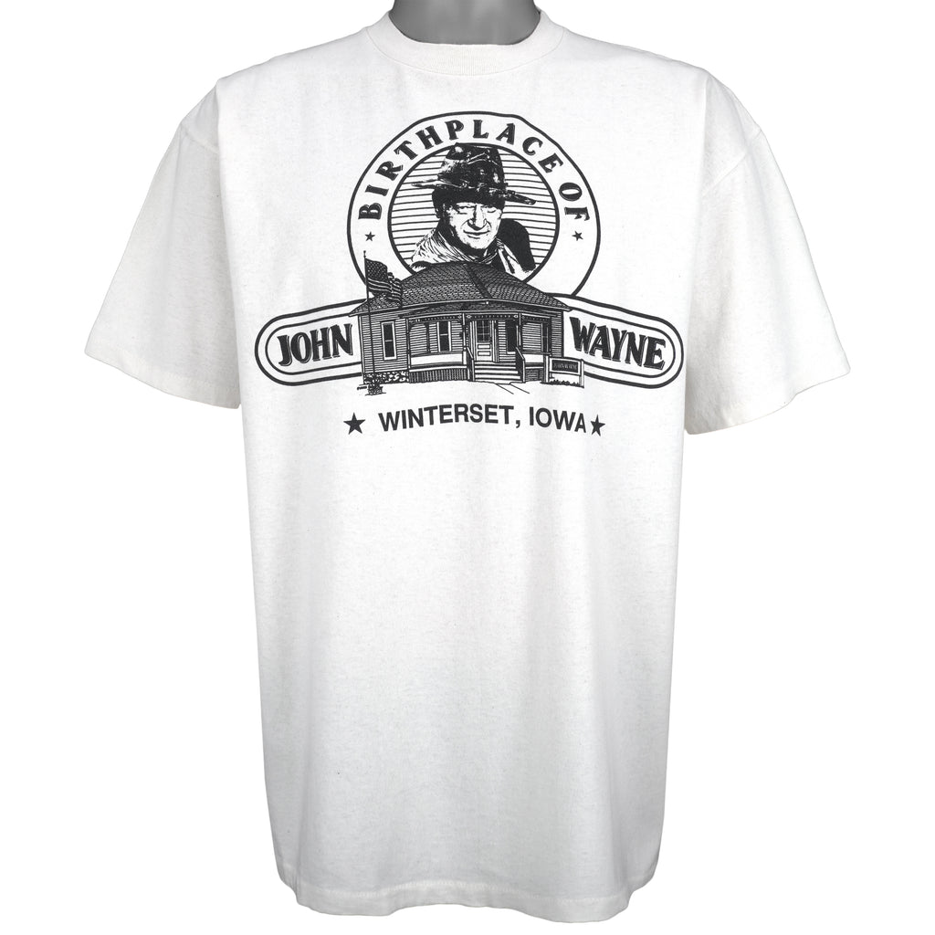 Vintage (Oneita) - Birthplace of John Wayne T-Shirt 1990s X-Large Vintage Retro
