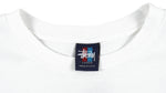 Stussy - White Guitar Made in USA T-Shirt 1990s Large