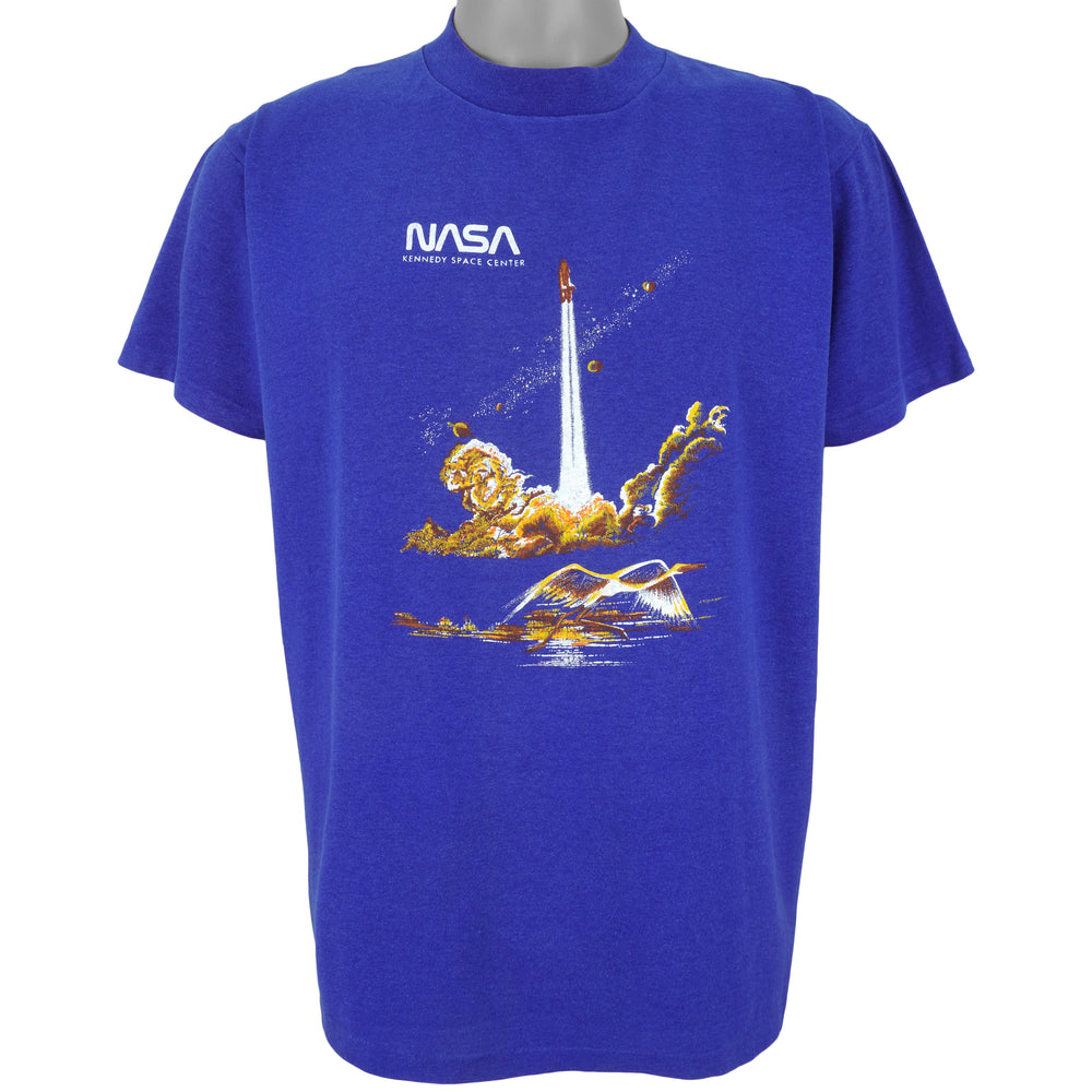 Vintage (Textile Prints) - NASA Kennedy Space Center T-Shirt 1990s Large  Vintage Retro