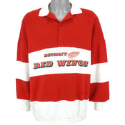 NHL (Rudman) - Detroit Red Wings Spell-Out Sweatshirt 1990s X-Large Vintage Retro Hockey