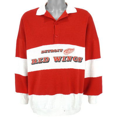 NHL (Rudman) - Detroit Red Wings Spell-Out Sweatshirt 1990s X-Large