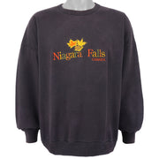 Vintage (Oceanic) - Niagara Falls Embroidered Crew Neck Sweatshirt 1990s X-Large Vintage Retro