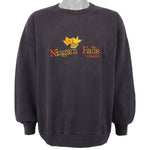 Vintage (Oceanic) - Niagara Falls Embroidered Crew Neck Sweatshirt 1990s X-Large Vintage Retro