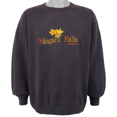 Vintage (Oceanic) - Niagara Falls Embroidered Crew Neck Sweatshirt 1990s X-Large
