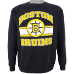 NHL (Trench) - Boston Bruins, Eastern Conference Spell-Out Sweatshirt 1990s Medium Vintage Retro Hockey