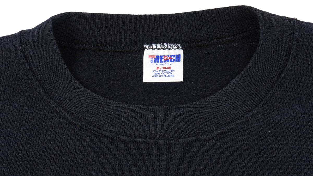 NHL (Trench) - Boston Bruins Spell-Out Sweatshirt 1990s Medium Vintage Retro Hockey
