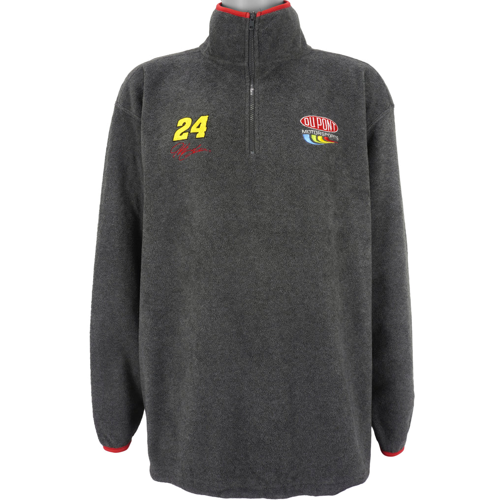 NASCAR (Chase) - Jeff Gordon #24 1/4 Zip Fleece Sweatshirt 1990s Large Vintage Retro