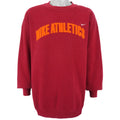 Nike - Red Big Spell-Out Crew Neck Sweatshirt 1990s X-Large Vintage Retro
