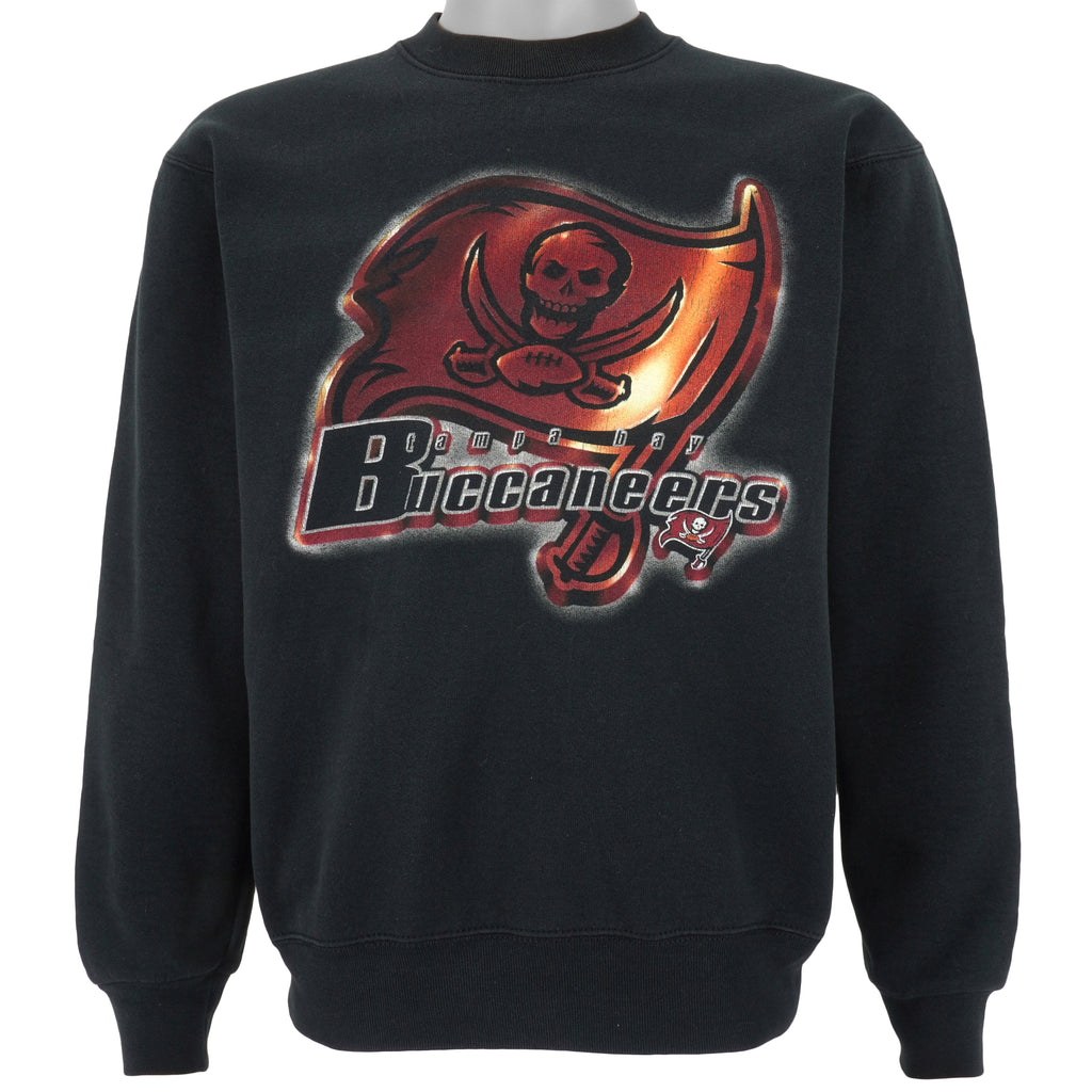 NFL (Pro Player) - Tampa Bay Buccaneers Spell-Out Sweatshirt 1990s Large Vintage Retro Football