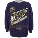 NHL - Washington Capitals Spell-Out Crew Neck Sweatshirt 1990s X-Large Vintage Retro Hockey