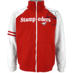 CFL (Impact)- Calgary Stampeders Zip-Up Sweatshirt 1990s Large Vintage Retro Football