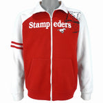 CFL (Impact)- Calgary Stampeders Zip Up Sweatshirt 1990s Large Vintage Retro Football