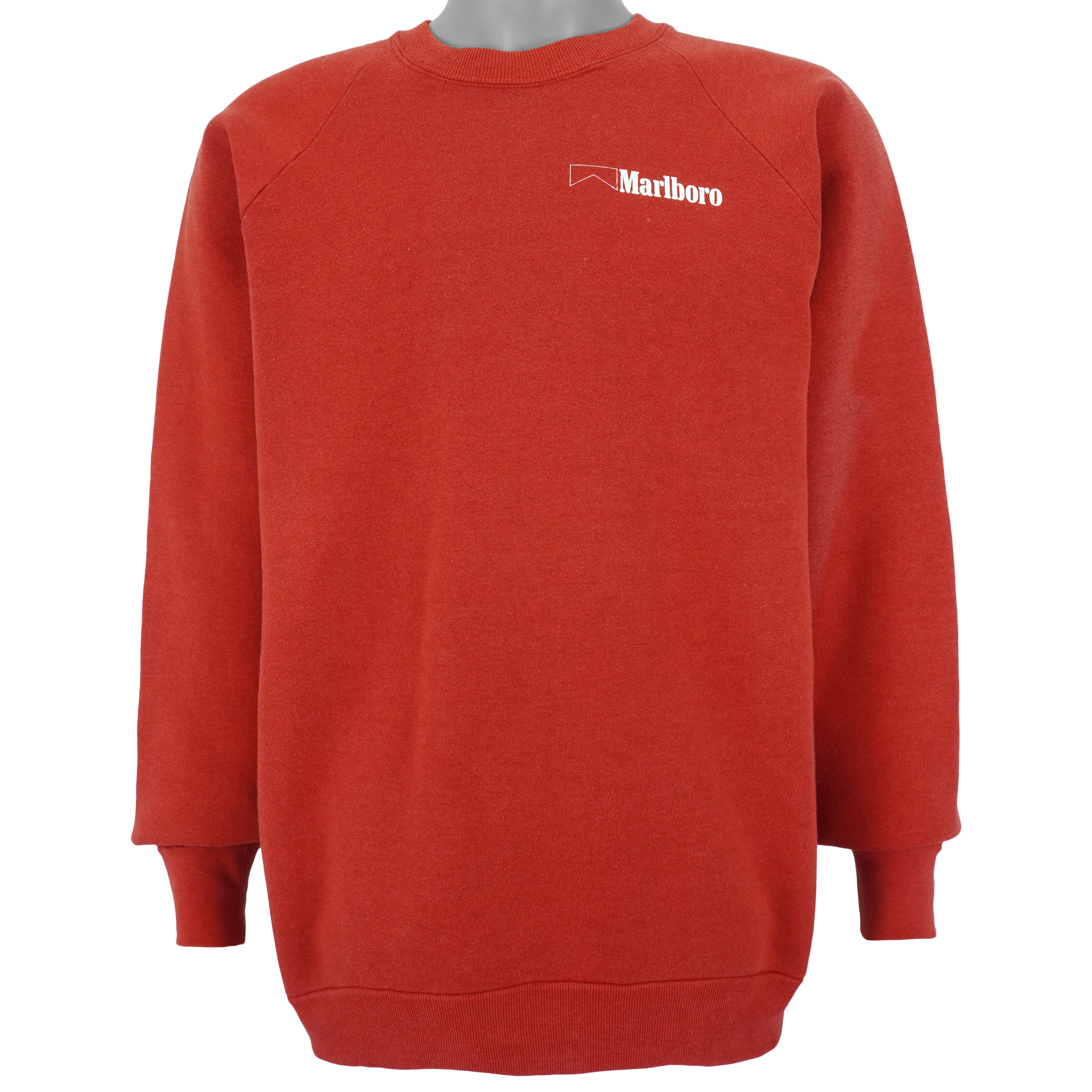 Vintage - Red Spell-Out Crew Neck Sweatshirt 1990s X-Large Vintage Retro