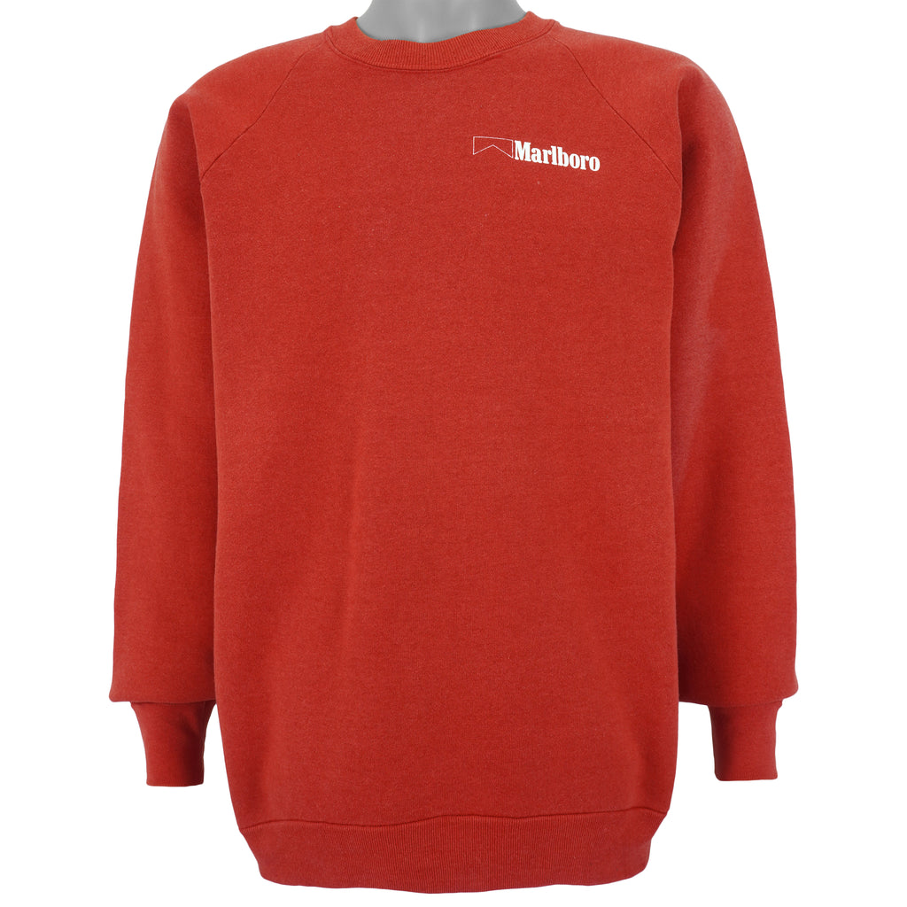Vintage - Red Spell-Out Crew Neck Sweatshirt 1990s X-Large Vintage Retro