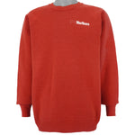 Vintage - Red Spell-Out Crew Neck Sweatshirt 1990s X-Large Vintage Retro