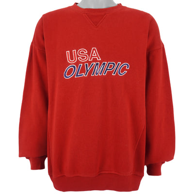 Vintage - USA Olympic Embroidered Crew Neck Sweatshirt 1990 XX-Large