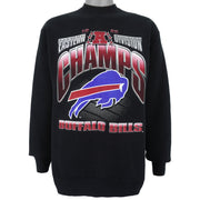 NFL (Salem) - Buffalo Bills Crew Neck Sweatshirt 1995 Large Vintage Retro Football