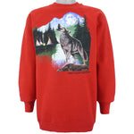 Vintage - Wolves, Great Smoky Mountains Sweatshirt 1990s XX-Large Vintage Retro