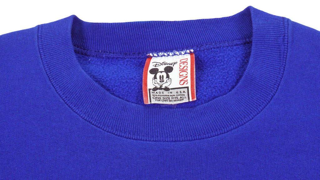 Disney (Mickey Inc) - Donald Duck Spell-Out Sweatshirt 1990s Large Vintage Retro